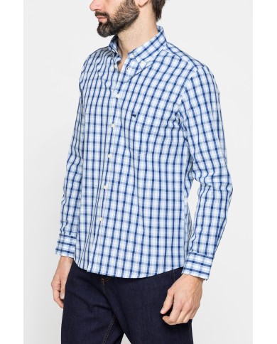 CAMICIA BUTTON-DOWN CON MANICA LUNGA E TASCHINO