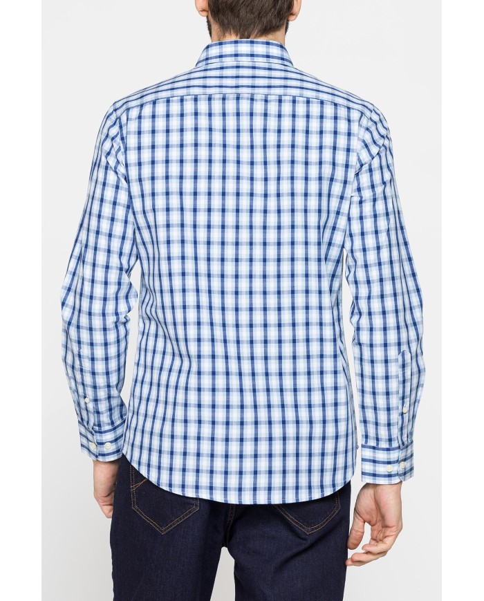 CAMICIA BUTTON-DOWN CON MANICA LUNGA E TASCHINO