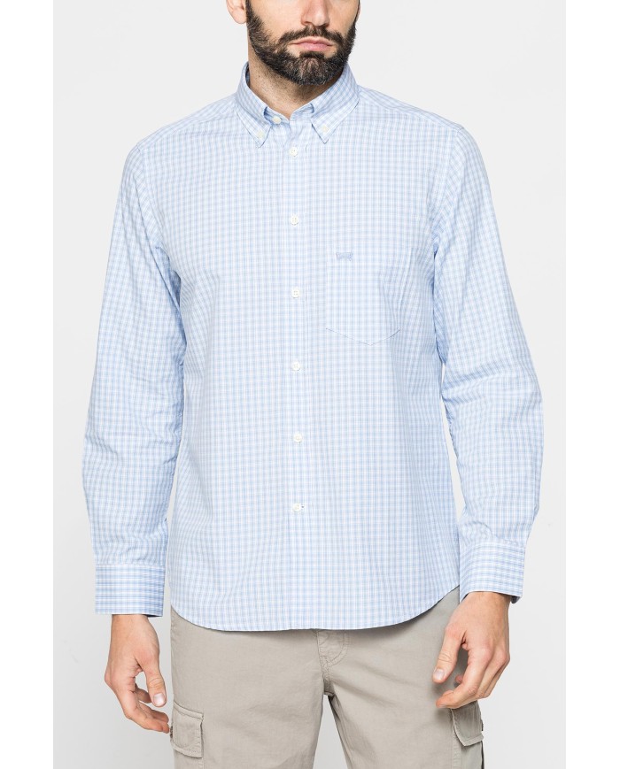 CAMICIA BUTTON-DOWN CON MANICA LUNGA E TASCHINO