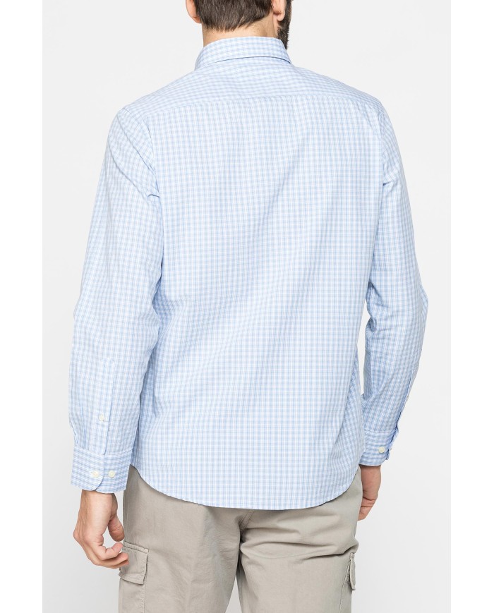 CAMICIA BUTTON-DOWN CON MANICA LUNGA E TASCHINO