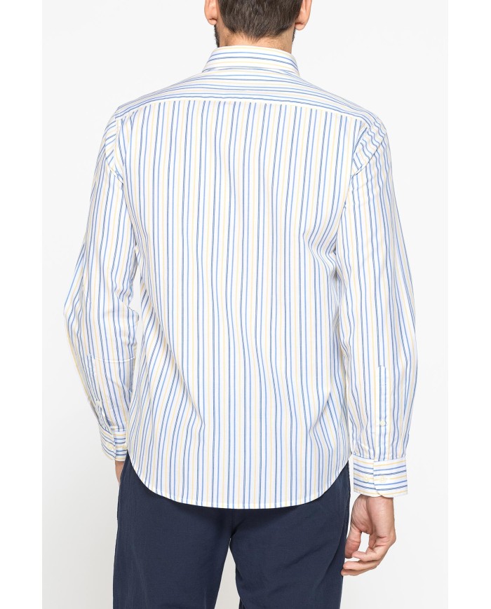 CAMICIA BUTTON-DOWN CON MANICA LUNGA E TASCHINO