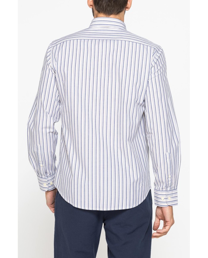 CAMICIA BUTTON-DOWN CON MANICA LUNGA E TASCHINO