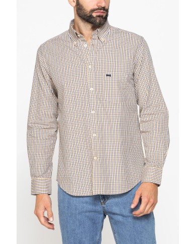 CAMICIA BUTTON-DOWN CON MANICA LUNGA E TASCHINO