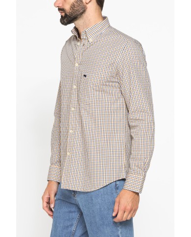 CAMICIA BUTTON-DOWN CON MANICA LUNGA E TASCHINO