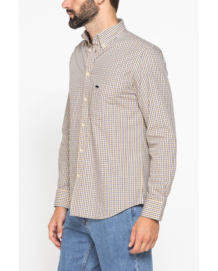 CAMICIA BUTTON-DOWN CON MANICA LUNGA E TASCHINO
