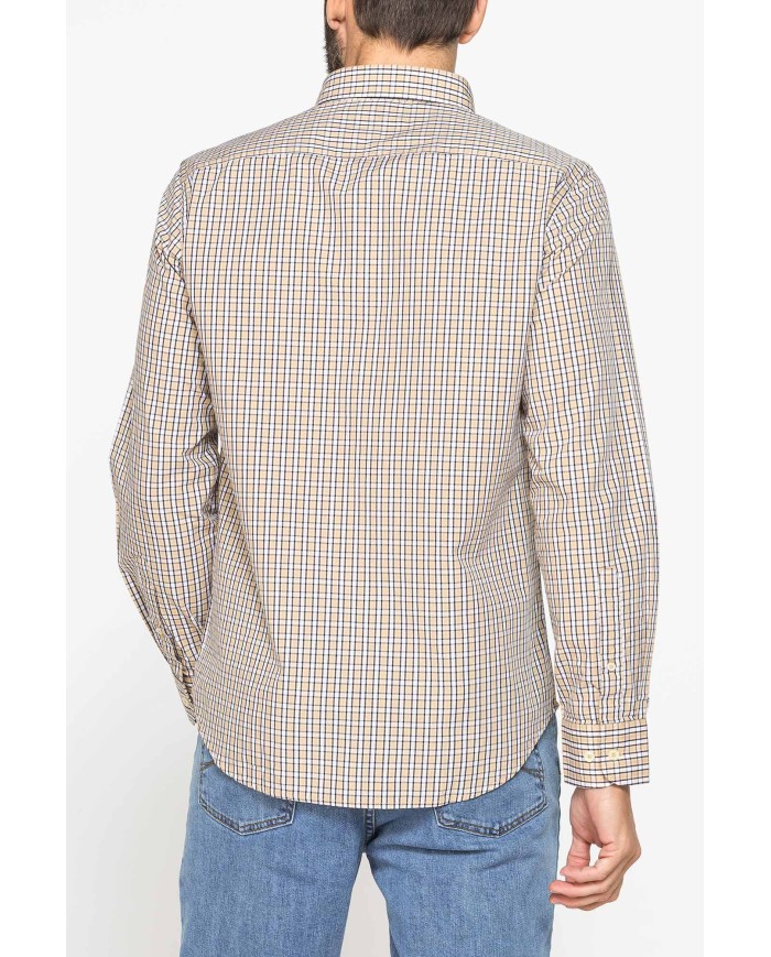 CAMICIA BUTTON-DOWN CON MANICA LUNGA E TASCHINO