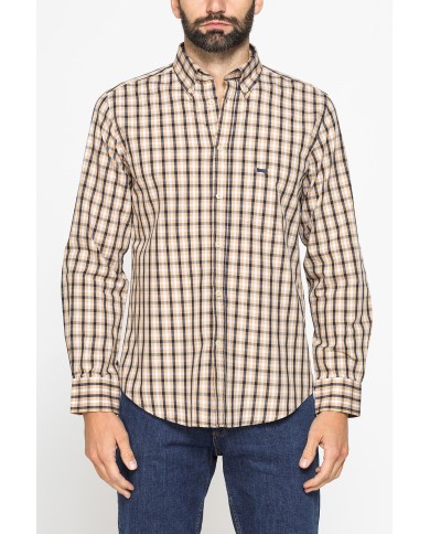 CAMICIA BUTTON-DOWN CON MANICA LUNGA E TASCHINO
