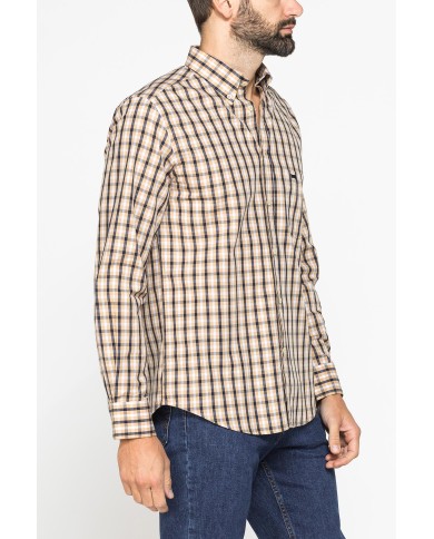 CAMICIA BUTTON-DOWN CON MANICA LUNGA E TASCHINO