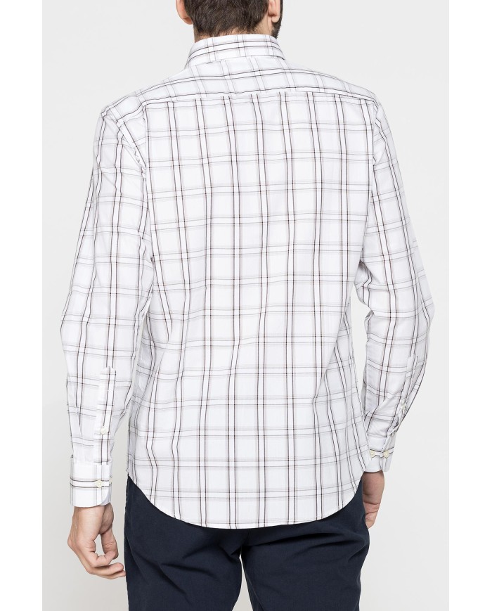 CAMICIA BUTTON-DOWN CON MANICA LUNGA E TASCHINO