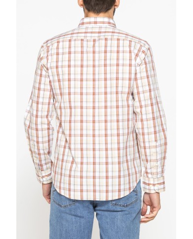 CAMICIA BUTTON-DOWN CON MANICA LUNGA E TASCHINO