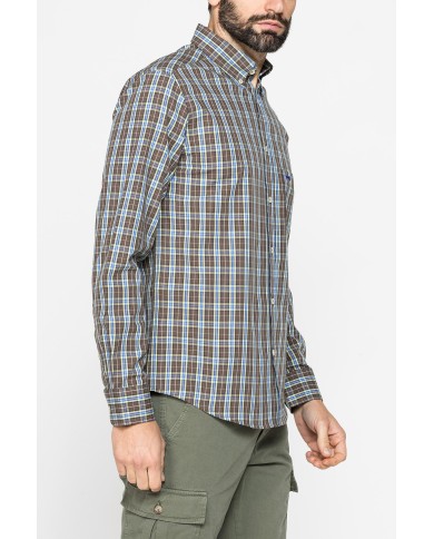 CAMICIA BUTTON-DOWN CON MANICA LUNGA E TASCHINO
