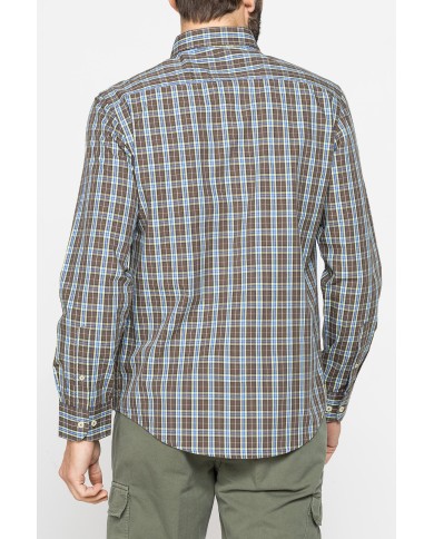 CAMICIA BUTTON-DOWN CON MANICA LUNGA E TASCHINO