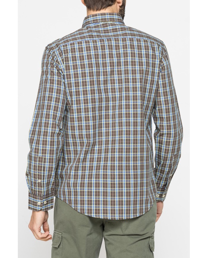 CAMICIA BUTTON-DOWN CON MANICA LUNGA E TASCHINO