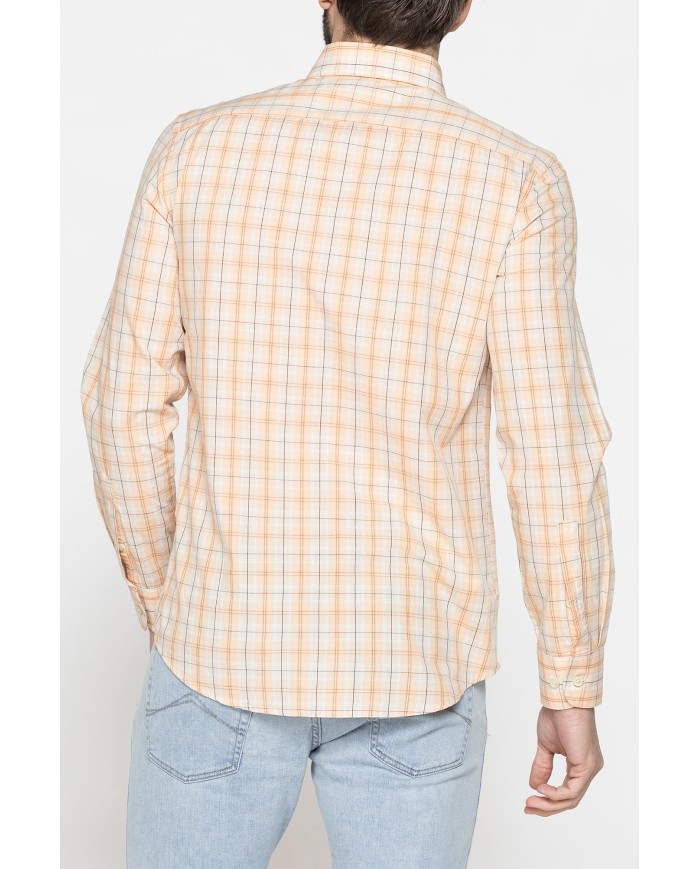 CAMICIA BUTTON-DOWN CON MANICA LUNGA E TASCHINO