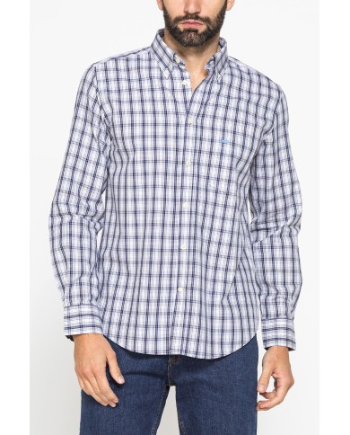 CAMICIA BUTTON-DOWN CON MANICA LUNGA E TASCHINO