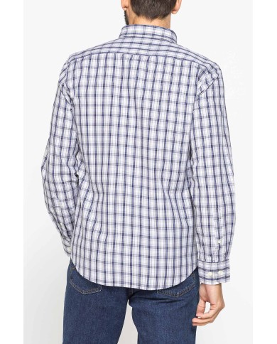 CAMICIA BUTTON-DOWN CON MANICA LUNGA E TASCHINO