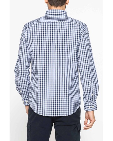CAMICIA BUTTON-DOWN CON MANICA LUNGA E TASCHINO