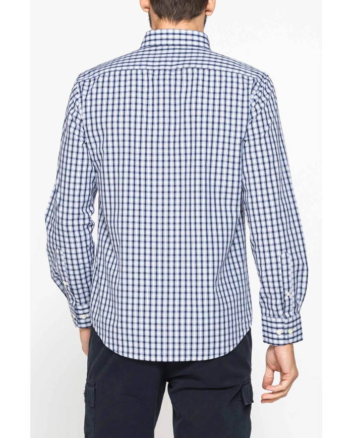 CAMICIA BUTTON-DOWN CON MANICA LUNGA E TASCHINO