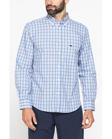 CAMICIA BUTTON-DOWN CON MANICA LUNGA E TASCHINO