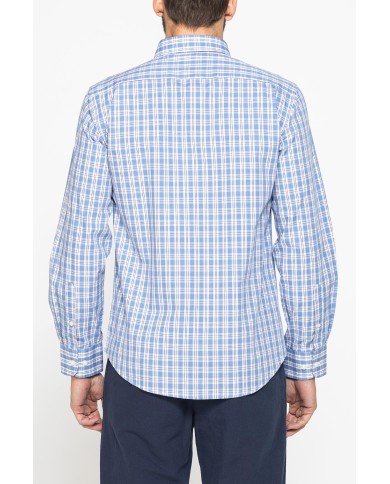CAMICIA BUTTON-DOWN CON MANICA LUNGA E TASCHINO