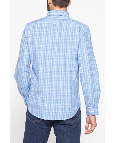 CAMICIA BUTTON-DOWN CON MANICA LUNGA E TASCHINO