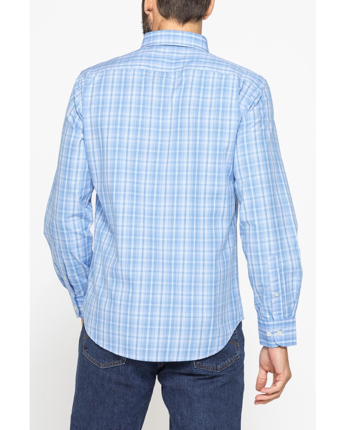 CAMICIA BUTTON-DOWN CON MANICA LUNGA E TASCHINO
