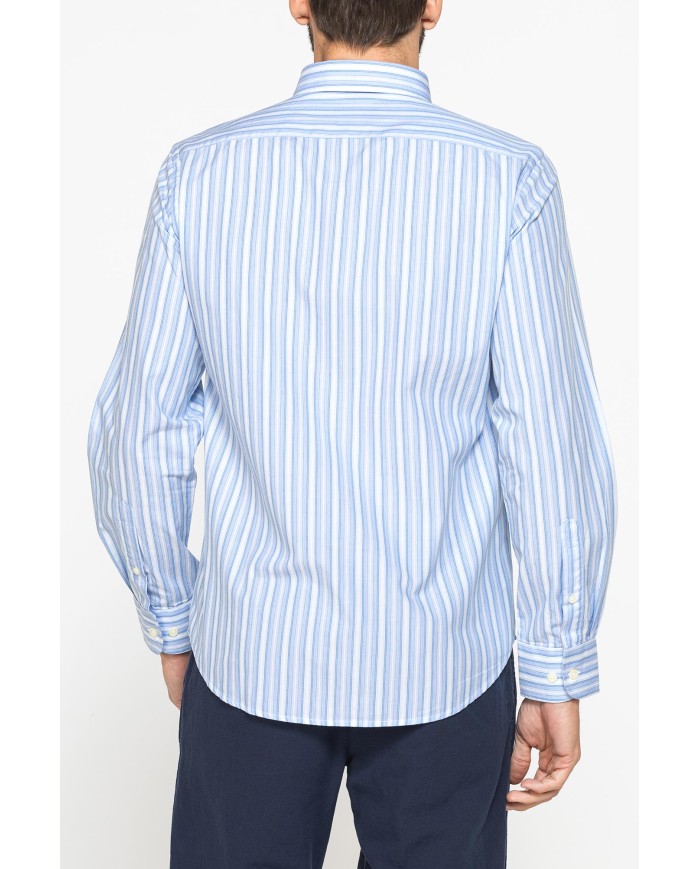 CAMICIA BUTTON-DOWN CON MANICA LUNGA E TASCHINO