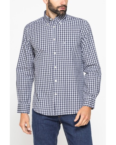 CAMICIA BUTTON-DOWN CON MANICA LUNGA E TASCHINO