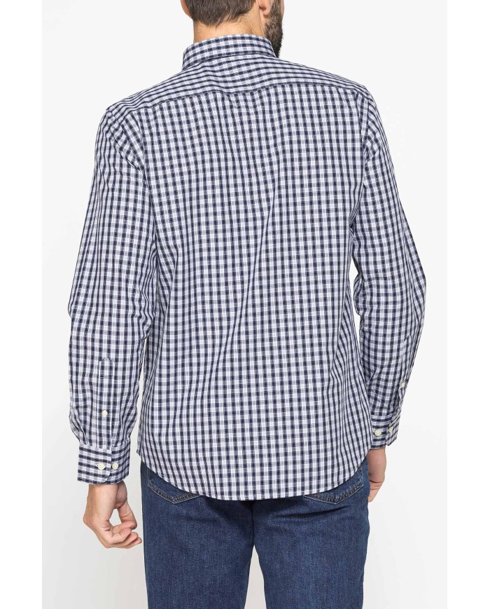 CAMICIA BUTTON-DOWN CON MANICA LUNGA E TASCHINO