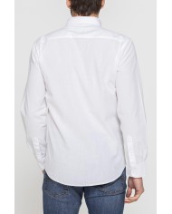 CAMICIA DA UOMO IN COTONE FIAMMATO EFFETTO LINO