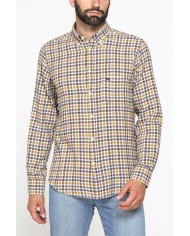 CAMICIA FANTASIA IN FLANELLA LEGGERA CON PREGIATO FILATO MELANGE CAMICIA FANTASIA IN FLANELLA LEGGERA CON PREGIATO FILATO MELANGE