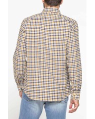 CAMICIA FANTASIA IN FLANELLA LEGGERA CON PREGIATO FILATO MELANGE CAMICIA FANTASIA IN FLANELLA LEGGERA CON PREGIATO FILATO MELANGE