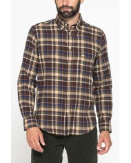 CAMICIA FANTASIA IN FLANELLA LEGGERA CON PREGIATO FILATO MELANGE CAMICIA FANTASIA IN FLANELLA LEGGERA CON PREGIATO FILATO MELANGE