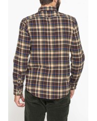 CAMICIA FANTASIA IN FLANELLA LEGGERA CON PREGIATO FILATO MELANGE CAMICIA FANTASIA IN FLANELLA LEGGERA CON PREGIATO FILATO MELANGE