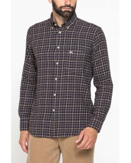 CAMICIA FANTASIA IN FLANELLA LEGGERA CON PREGIATO FILATO MELANGE CAMICIA FANTASIA IN FLANELLA LEGGERA CON PREGIATO FILATO MELANGE