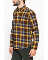 CAMICIA FANTASIA IN FLANELLA LEGGERA CON PREGIATO FILATO MELANGE CAMICIA FANTASIA IN FLANELLA LEGGERA CON PREGIATO FILATO MELANGE