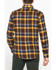CAMICIA FANTASIA IN FLANELLA LEGGERA CON PREGIATO FILATO MELANGE CAMICIA FANTASIA IN FLANELLA LEGGERA CON PREGIATO FILATO MELANGE