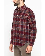 CAMICIA FANTASIA IN FLANELLA LEGGERA CON PREGIATO FILATO MELANGE CAMICIA FANTASIA IN FLANELLA LEGGERA CON PREGIATO FILATO MELANGE