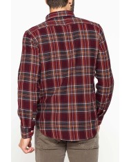 CAMICIA FANTASIA IN FLANELLA LEGGERA CON PREGIATO FILATO MELANGE CAMICIA FANTASIA IN FLANELLA LEGGERA CON PREGIATO FILATO MELANGE