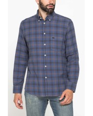 CAMICIA FANTASIA IN FLANELLA LEGGERA CON PREGIATO FILATO MELANGE CAMICIA FANTASIA IN FLANELLA LEGGERA CON PREGIATO FILATO MELANGE