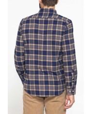 CAMICIA FANTASIA IN FLANELLA LEGGERA CON PREGIATO FILATO MELANGE CAMICIA FANTASIA IN FLANELLA LEGGERA CON PREGIATO FILATO MELANGE