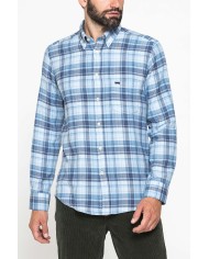CAMICIA FANTASIA IN FLANELLA LEGGERA CON PREGIATO FILATO MELANGE CAMICIA FANTASIA IN FLANELLA LEGGERA CON PREGIATO FILATO MELANGE