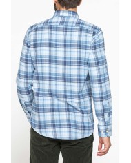 CAMICIA FANTASIA IN FLANELLA LEGGERA CON PREGIATO FILATO MELANGE CAMICIA FANTASIA IN FLANELLA LEGGERA CON PREGIATO FILATO MELANGE
