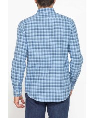 CAMICIA FANTASIA IN FLANELLA LEGGERA CON PREGIATO FILATO MELANGE CAMICIA FANTASIA IN FLANELLA LEGGERA CON PREGIATO FILATO MELANGE