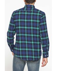 CAMICIA FANTASIA IN FLANELLA LEGGERA CON PREGIATO FILATO MELANGE CAMICIA FANTASIA IN FLANELLA LEGGERA CON PREGIATO FILATO MELANGE