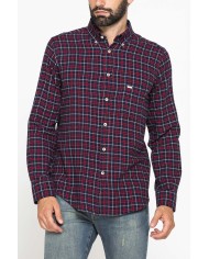 CAMICIA FANTASIA IN FLANELLA LEGGERA CON PREGIATO FILATO MELANGE CAMICIA FANTASIA IN FLANELLA LEGGERA CON PREGIATO FILATO MELANGE