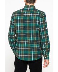 CAMICIA FANTASIA IN FLANELLA LEGGERA CON PREGIATO FILATO MELANGE CAMICIA FANTASIA IN FLANELLA LEGGERA CON PREGIATO FILATO MELANGE