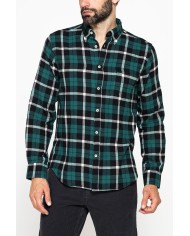 CAMICIA FANTASIA IN FLANELLA LEGGERA CON PREGIATO FILATO MELANGE CAMICIA FANTASIA IN FLANELLA LEGGERA CON PREGIATO FILATO MELANGE