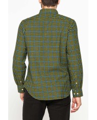 CAMICIA FANTASIA IN FLANELLA LEGGERA CON PREGIATO FILATO MELANGE CAMICIA FANTASIA IN FLANELLA LEGGERA CON PREGIATO FILATO MELANGE