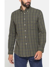 CAMICIA FANTASIA IN FLANELLA LEGGERA CON PREGIATO FILATO MELANGE CAMICIA FANTASIA IN FLANELLA LEGGERA CON PREGIATO FILATO MELANGE